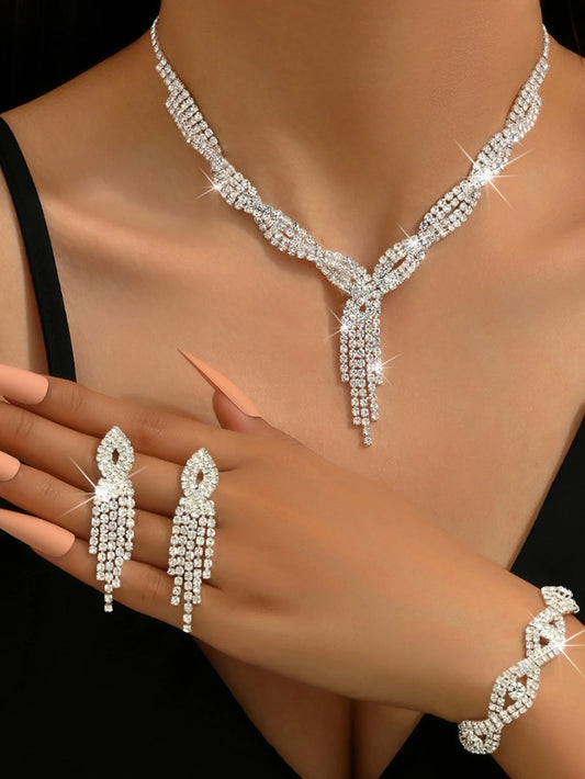 4pcs women's jewelry set